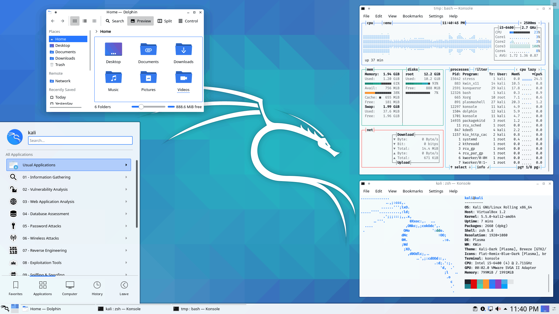 Kali Linux 2020.3 wechselt zu ZSH