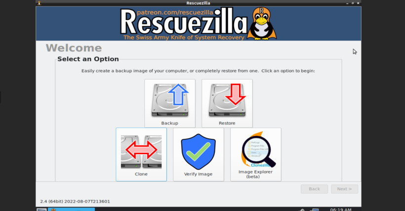 Rescuezilla 2.4